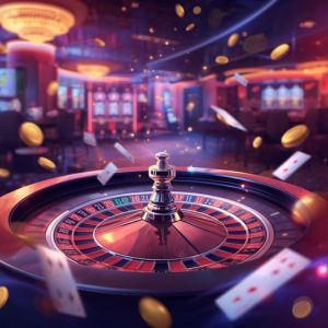 Phòng live casino 1DN88 với bàn baccarat